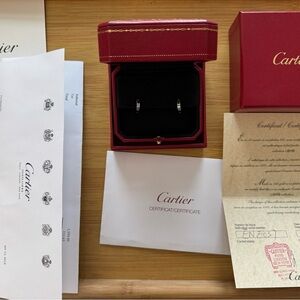 ✨ Cartier Love Hoop Earrings Small Model Box & Papers & Cert & Bag White Gold